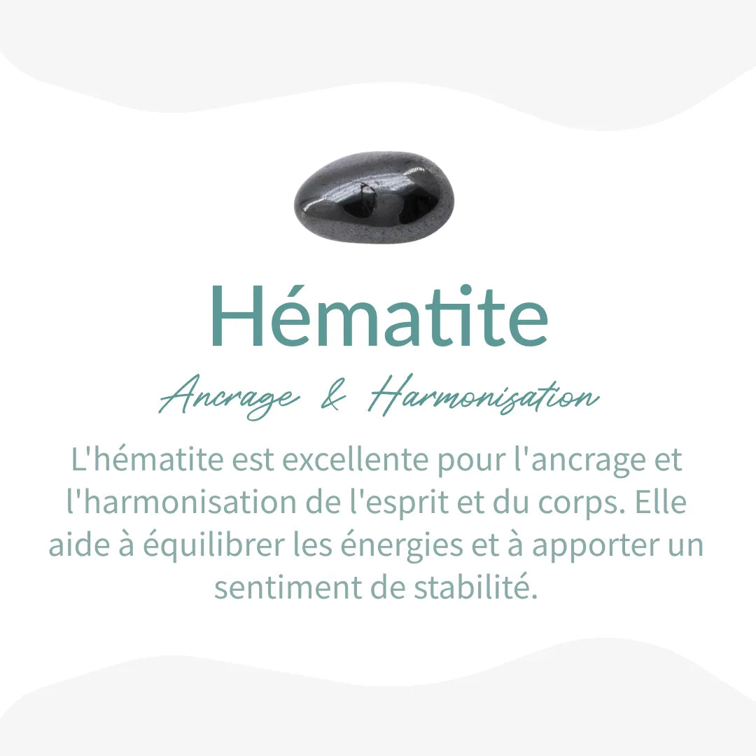 Bracelet "Oeil Divin" en Labradorite & Hématite