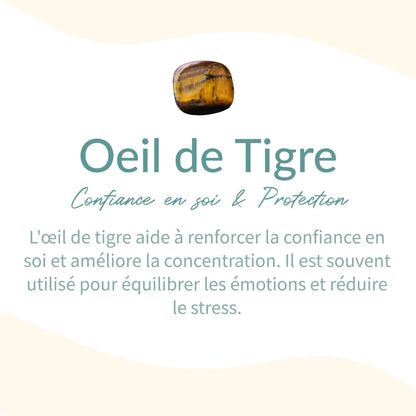 Bracelet "Oeil Multiple" en Oeil de Tigre, Oeil de Taureau & Oeil de Faucon