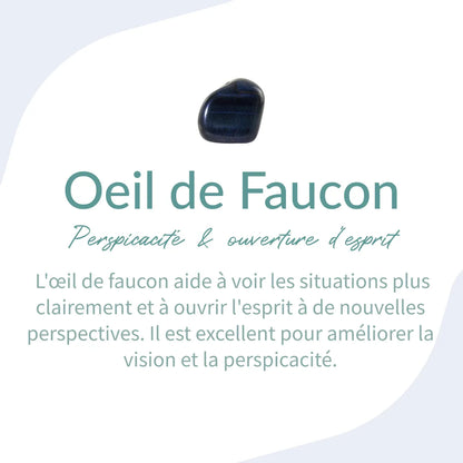 Bracelet "Oeil Multiple" en Oeil de Tigre, Oeil de Taureau & Oeil de Faucon