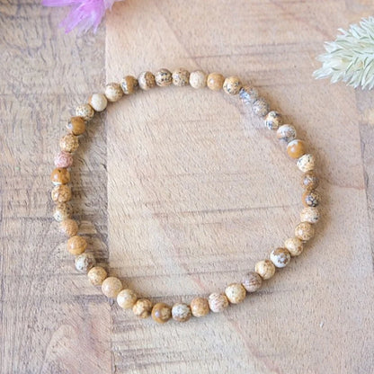 Bracelet Fin en Pierres Naturelles de 4mm
